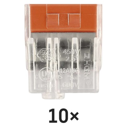 Rugós sorkapocs 3×0,5, 10 szt