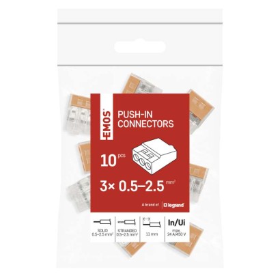 Rugós sorkapocs 3×0,5, 10 szt