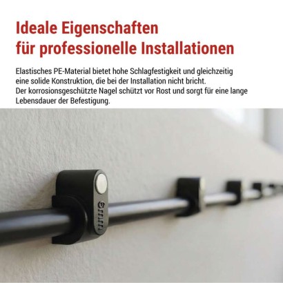 Kabelschelle 6 mm, schwarz, 50 Stk
