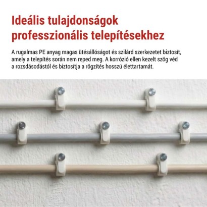 Kör alakú kábelbilincs 6 mm, fehér, 50 szt