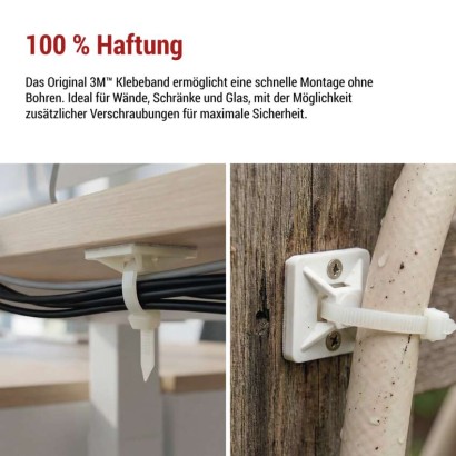 Selbstklebende Basis 20×20, weiss, 25 Stk