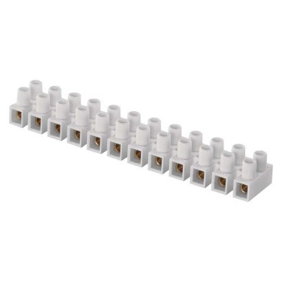 Klemmiplokk 12 x 10,0 mm valge, 1 tk