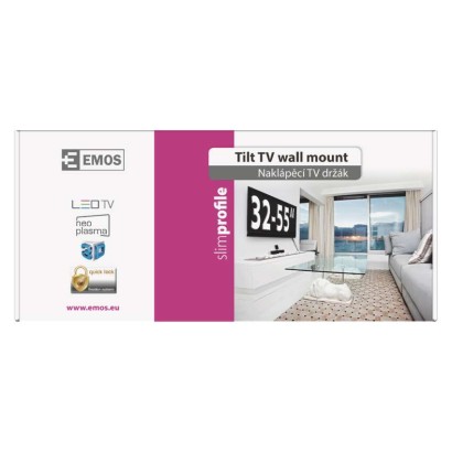 TV-Wandhalterung neigbar 29–65" (74–165 cm)