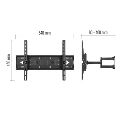 Konzolos TV falitartó 42–85" (107–216 cm)