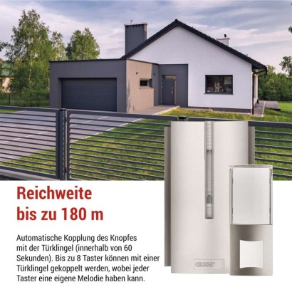 Drahtlose Türklingel P5760N, netzbetrieben, Signalerweiterung
