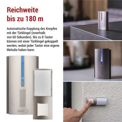 Drahtlose Türklingel P5763N für 3× AA, Signalerweiterung