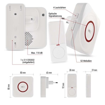 GoSmart Drahtlose Türklingel P5735WS mit WiFi