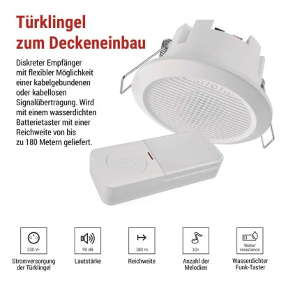 Draht/Drahtlose Türklingel P57103, eingebaut