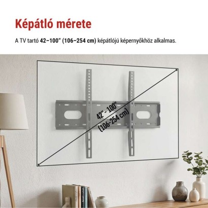 Fix TV falitartó 42–100" (107–254 cm)