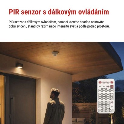 PIR senzor DALI (pohybové čidlo) IP54 bílý