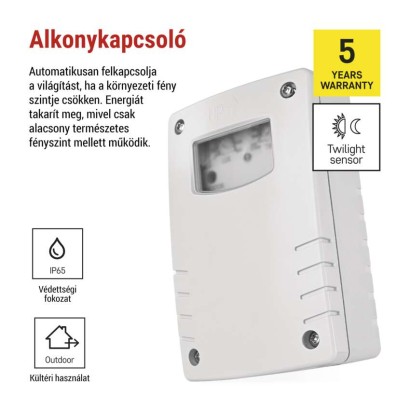 Szürkületérzékelő 1800W IP65
