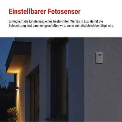 Dämmerungssensor 1800W IP65 weiss