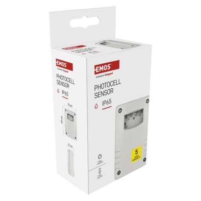 Soumrakové čidlo 1800W IP65 bílé