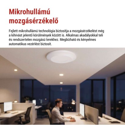 Mikrohullámú jelenlétérzékelő IP20 24GHZ 2000W 