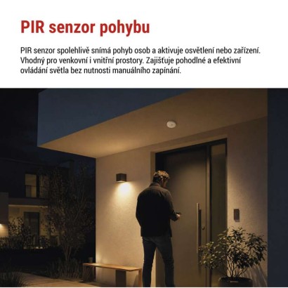 PIR senzor (pohybové čidlo) IP65 2000W, bílé