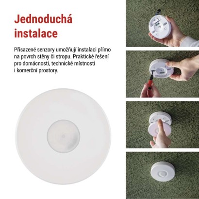 PIR senzor (pohybové čidlo) IP65 2000W, bílé