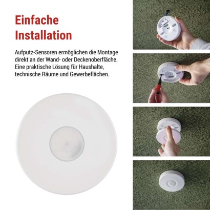 Bewegungsmelder (PIR-Sensor) IP65 2000W, weiss