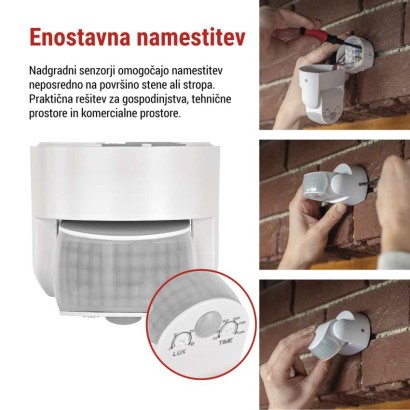 Senzor gibanja IP65 1200W, bel