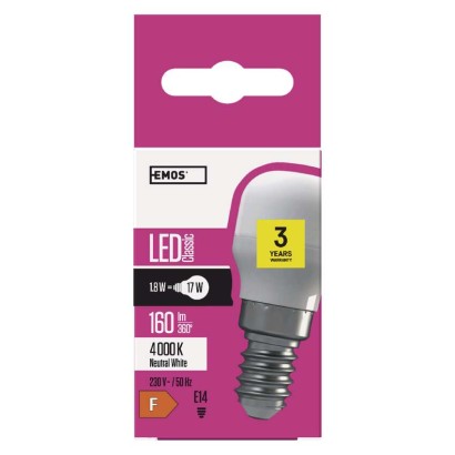 LED spuldze ledusskapim Classic ST26 / E14 / 1,8 W (17 W) / 160 lm / neitrāli balta