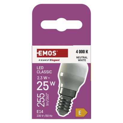 LED lemputė šaldytuvui ST26 / E14 / 2,3 W (25 W) / 255 lm / neutrali balta