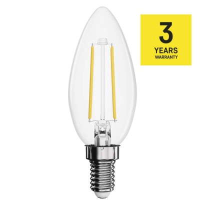 LED žárovka Filament svíčka / E14 / 1,8 W (25 W) / 250 lm / neutrální bílá