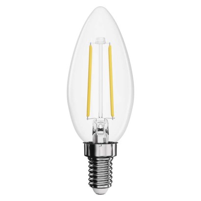 LED žárovka Filament svíčka / E14 / 1,8 W (25 W) / 250 lm / neutrální bílá