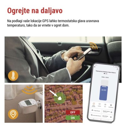 GoSmart Digitalna termostatska glava P5631S ZigBee 3.0