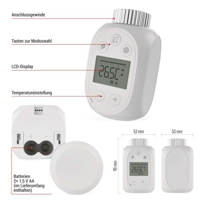GoSmart Digitaler Heizkörperthermostat P5631S ZigBee 3.0