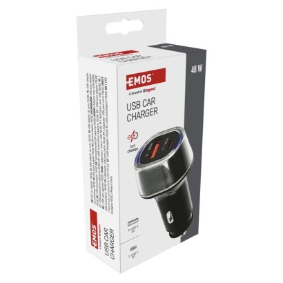 USB autós adapter PD/QC 48 W