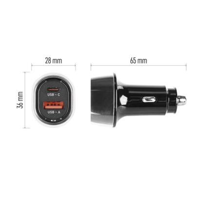 USB autós adapter PD/QC 48 W