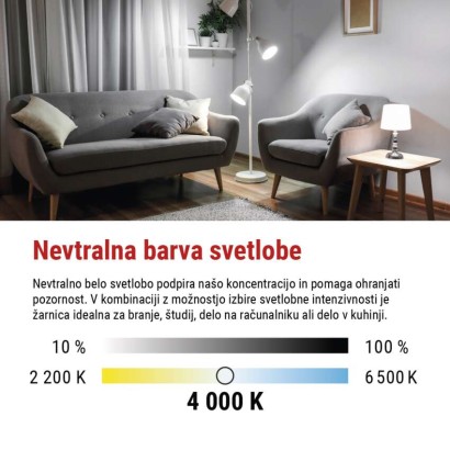LED žarnica Filament A60 / E27 / 11W (100W) / 1521 lm / nevtralno bela / zatemnilna