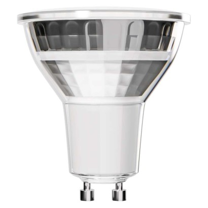 LED žárovka Classic MR16 stříbrná/ GU10 / 3 W (32 W) / 345 lm / teplá bílá