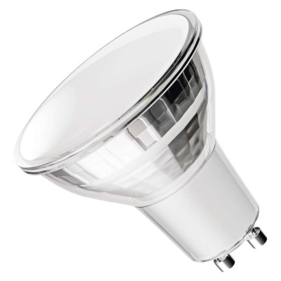LED žárovka Classic MR16 stříbrná/ GU10 / 3 W (32 W) / 345 lm / teplá bílá