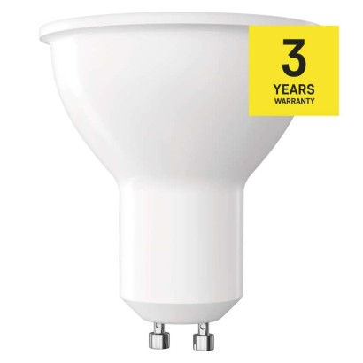 LED žárovka Classic MR16 bílá / GU10 / 5,8 W (75 W) / 565 lm / teplá bílá