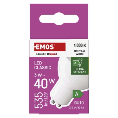 LED Lampe Classic MR16 A CLASS/ GU10 / 3 W (40 W) / 535 lm / Neutral Weiß