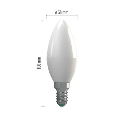 LED žárovka Classic svíčka / E14 / 4,1 W (32 W) / 350 lm / teplá bílá