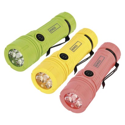 Újratölthető LED-es zseblámpa, 200 lm, 12 db, display box