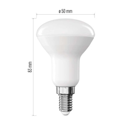 LED žárovka Classic R50 / E14 / 4,2 W (40 W) / 470 lm / teplá bílá