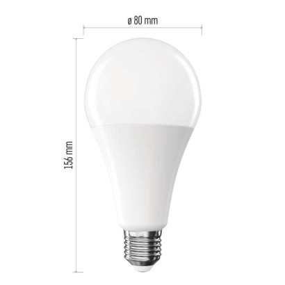 LED žárovka Classic A80 / E27 / 20 W (150 W) / 2452 lm / studená bílá