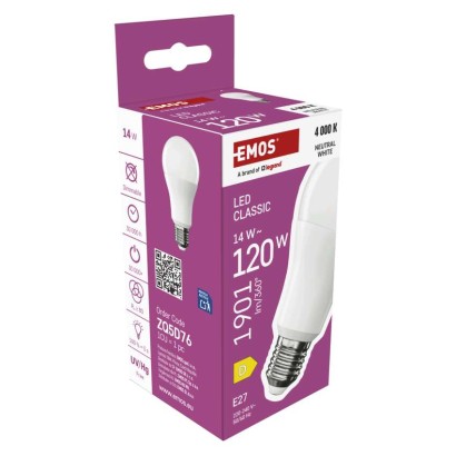 LED žárovka Classic A60 / E27 / 14 W (120 W) / 1901 lm / neutrální bílá
