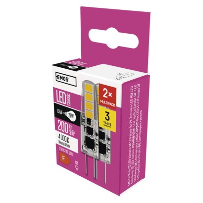 LED žarnica Classic JC / G4 / 1,9 W (21 W) / 200 lm / nevtralno bela