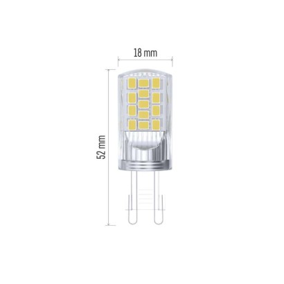 LED Lampe Classic JC / G9 / 4,2 W (40 W) / 470 lm / Warmweiß / dimmbar