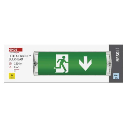 LED-avariivalgusti NESSI 3 W, 3 h, IP65 