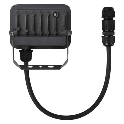 LED reflektor INOVO 10 W, šedý, neutrální bílá