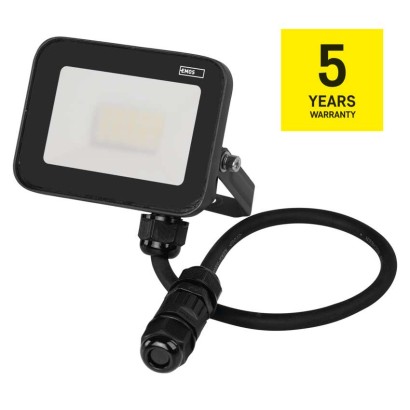 LED reflektor INOVO 10 W, šedý, neutrální bílá
