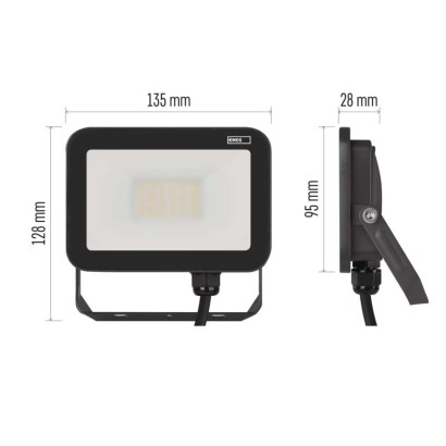 LED reflektor INOVO 20 W, šedý, neutrální bílá