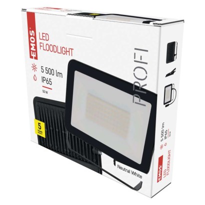 LED reflektor INOVO 50 W, šedý, neutrální bílá