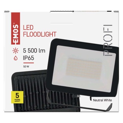 LED reflektor INOVO 50 W, šedý, neutrální bílá