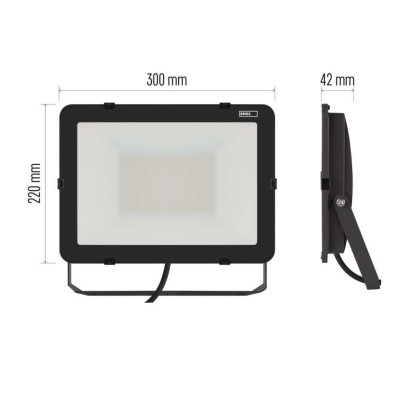 LED reflektor INOVO 100 W, šedý, neutrální bílá
