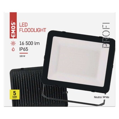 EMOS LED reflektor INOVO 150W 16500lm IP65 természetes fehér